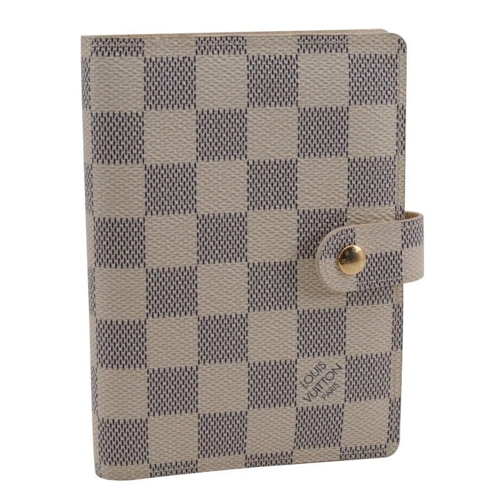 Authentic Louis Vuitton Damier Azur Agenda PM Day Planner Cover CA4028